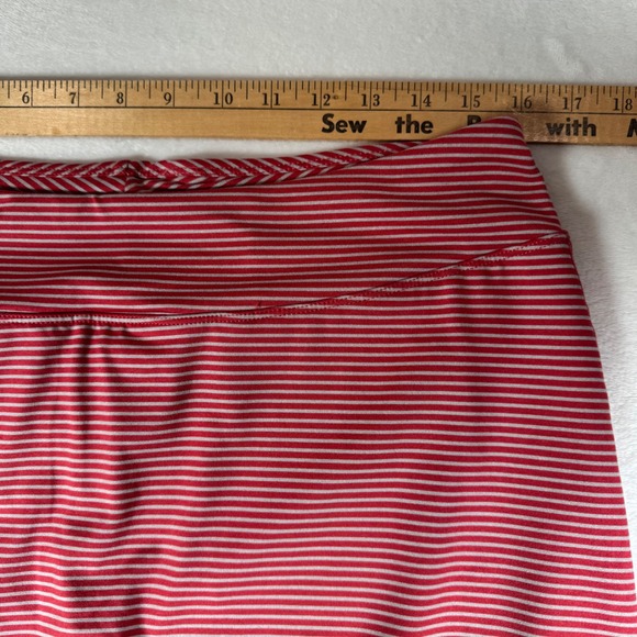 Title Nine Dream Skort Size L Red 14' White Striped Athletic Tennis Pickleball - Picture 7 of 9